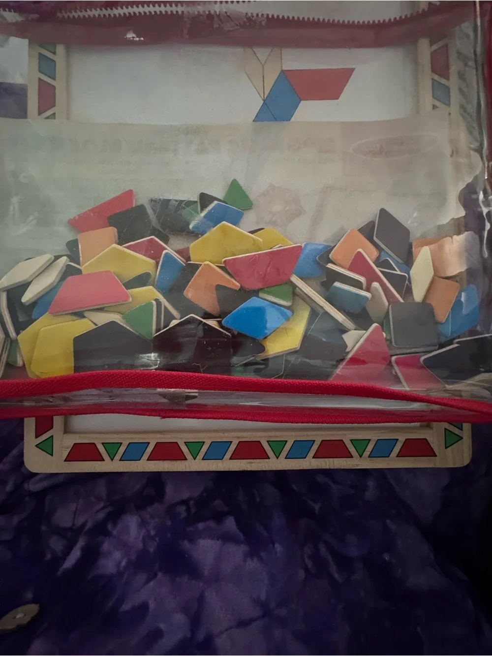 Melissa & Doug Magnetic Pattern Block Kit - Red, Yellow, Blue, Green